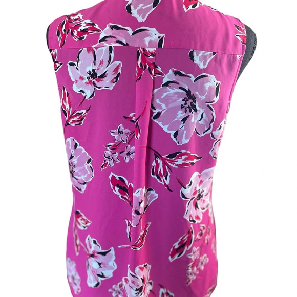 Karl Lagerfeld Paris Bright Colorful Sleeveless Shirt - Picture 8 of 9